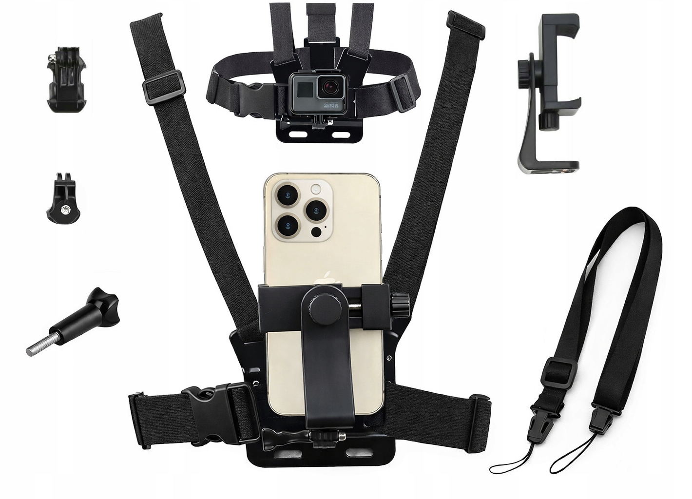 Postroj Držák na hrudník Chest Mount Telefon Kameru pro Gopro Dji