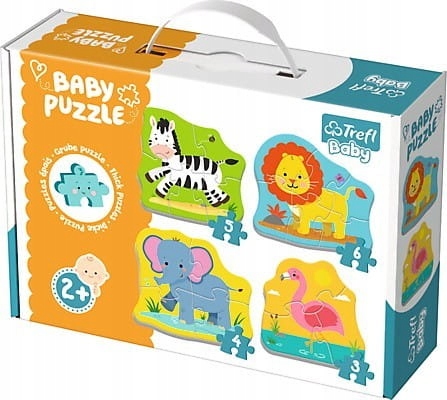 

Pierwsze Puzzle dla dzieci Zwierzęta Safari Zoo