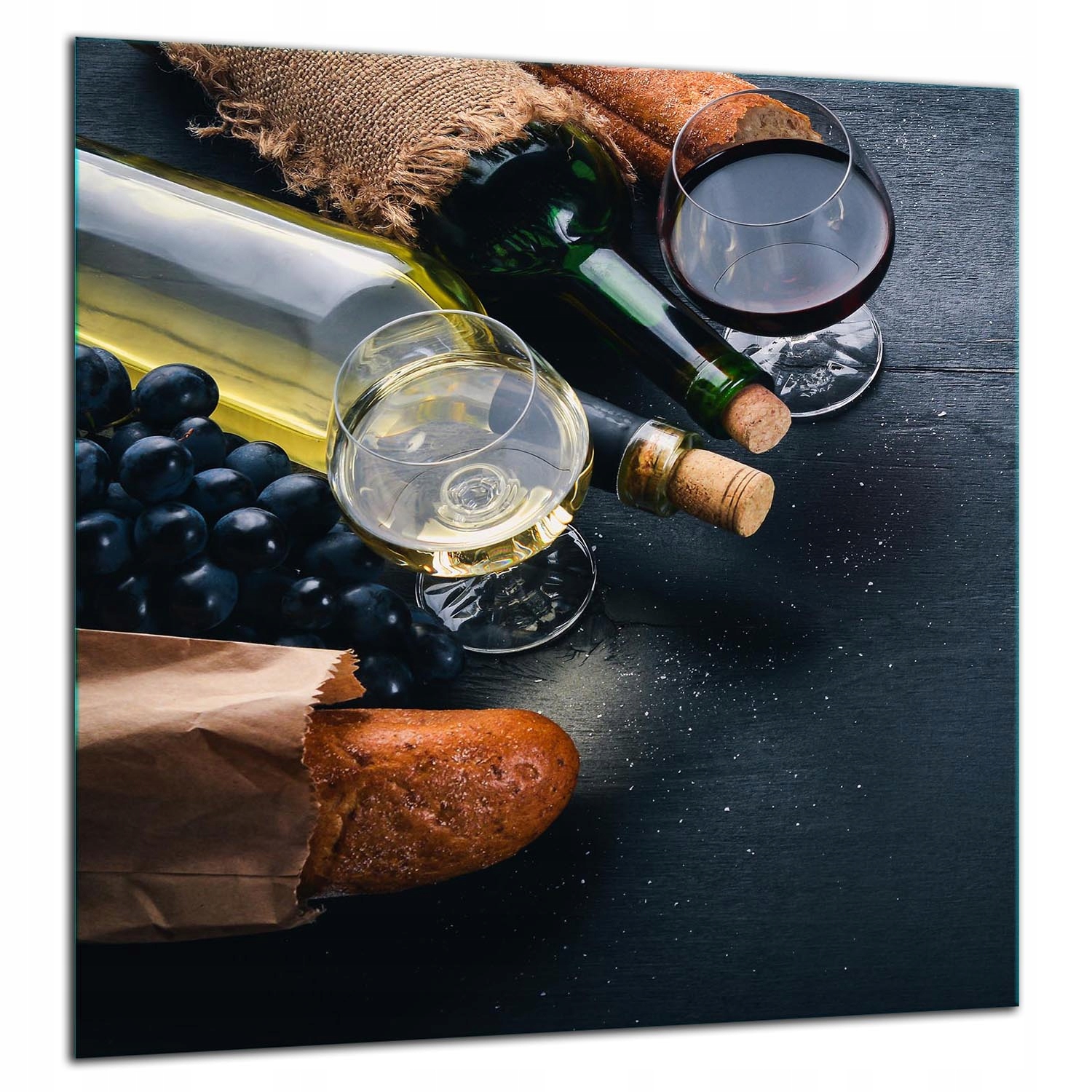 Skleněná Ochranná Deska Panel Lepidlo 60x65 Lahve