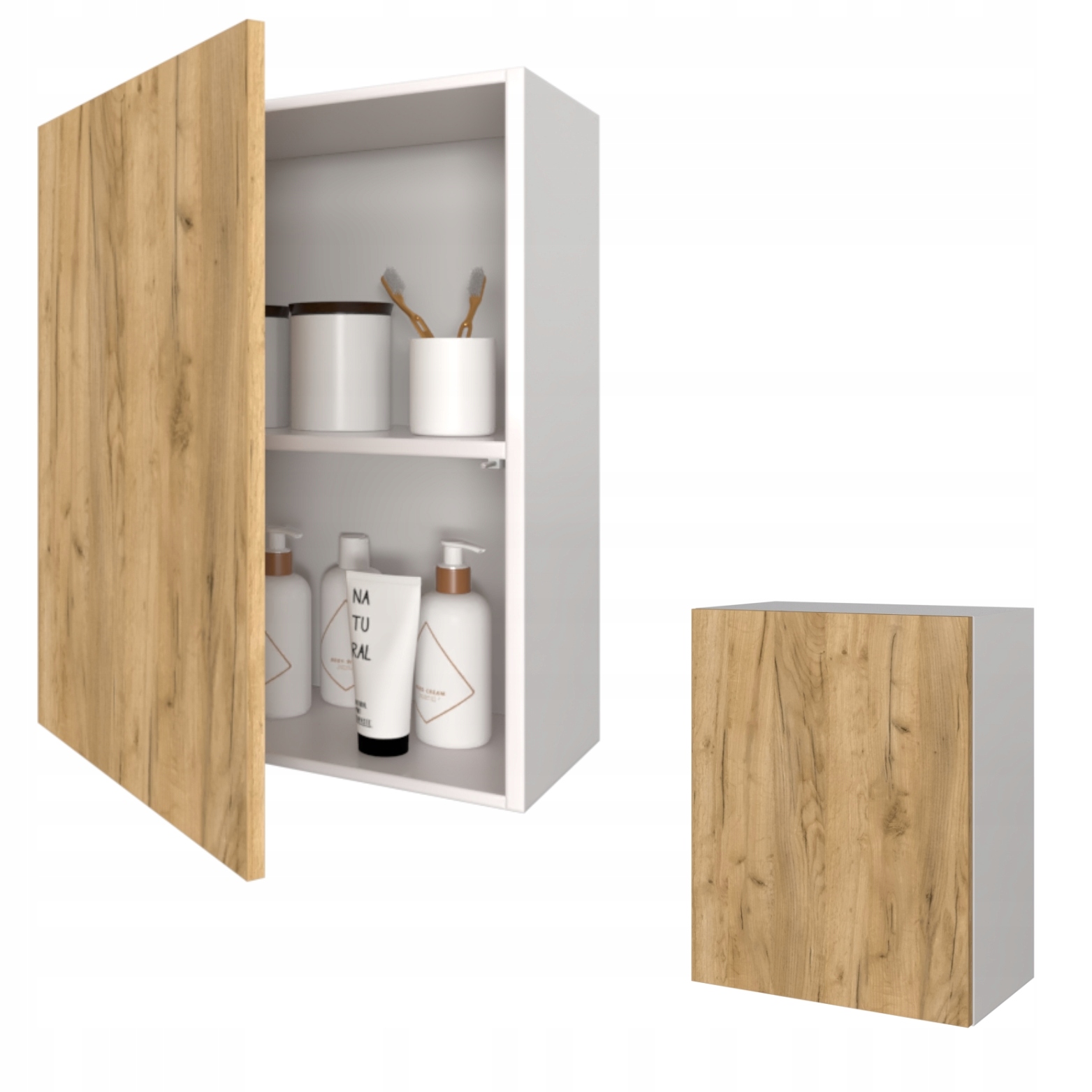 Závěsná koupelnová skříňka do koupelny Police Karo 40 Bílá Mat Craft