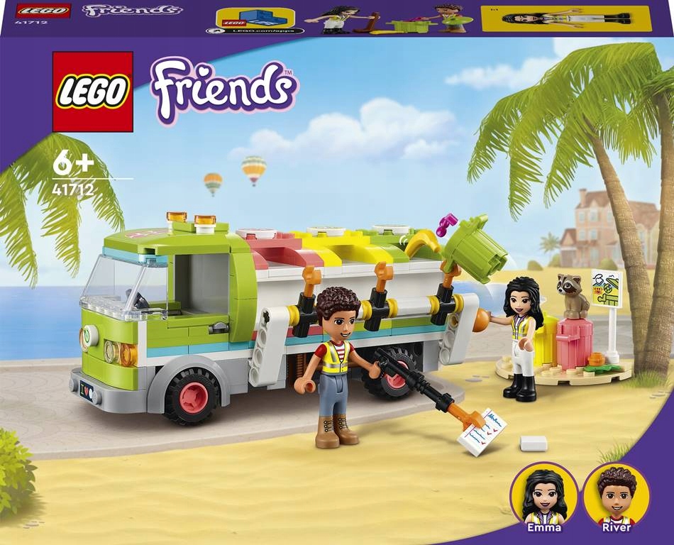 LEGO Friends Ciężarówka recyklingowa 41712 Stan opakowania oryginalne