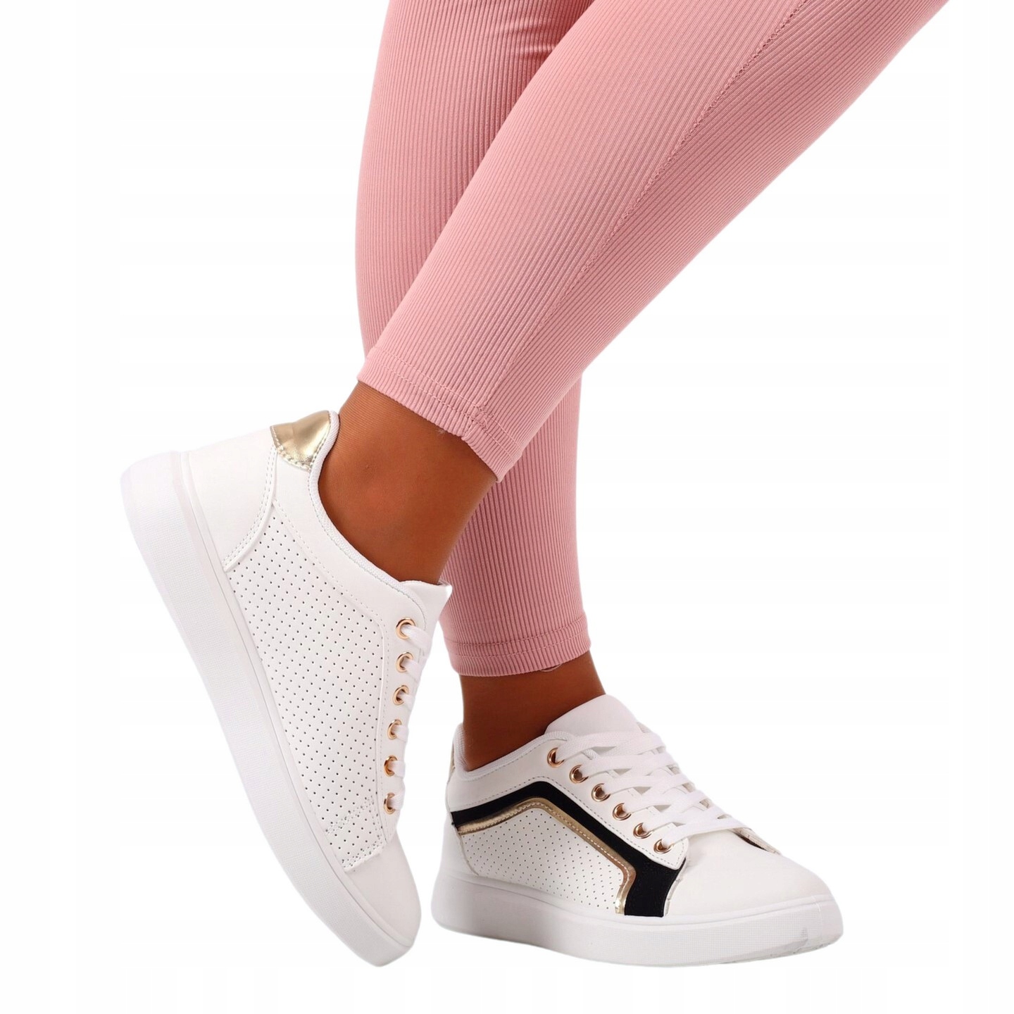 BIAŁE BUTY SPORTOWE TRAMPKI DAMSKIE LEKKIE Marka inna