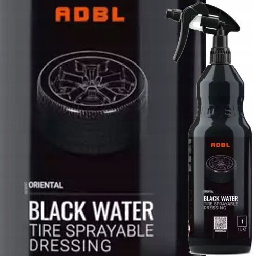 ADBL - BLACK WATER 1L – PŁYNNY DRESSING DO OPON, BŁYSZCZĄCE WYKOŃCZENIE