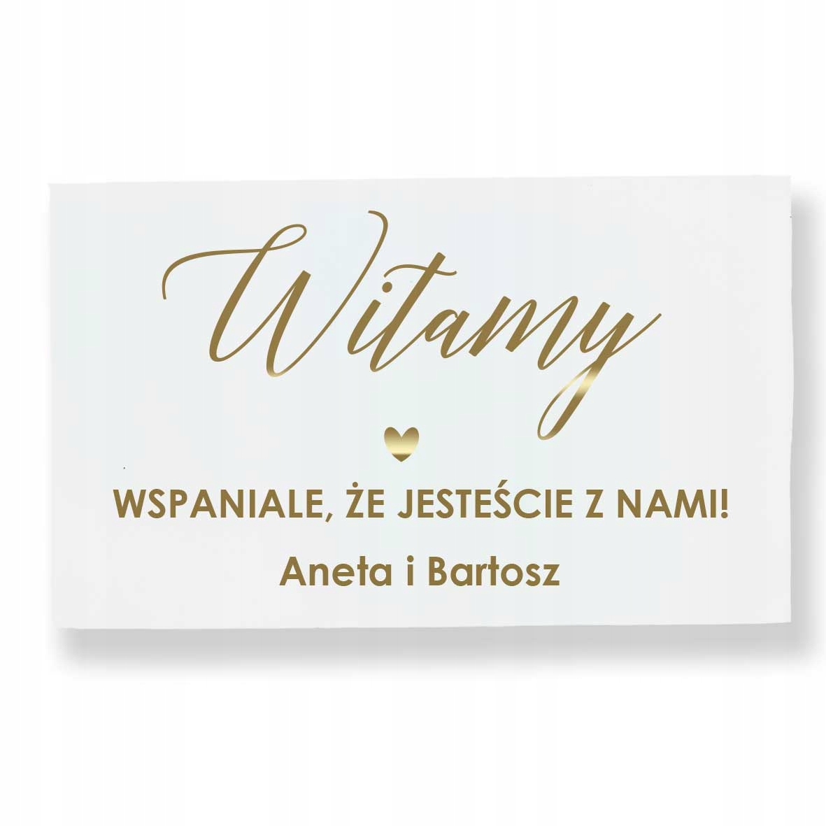 Tablica Powitalna na Ślub i wesele, Wspaniale że jesteście z nami 30x50