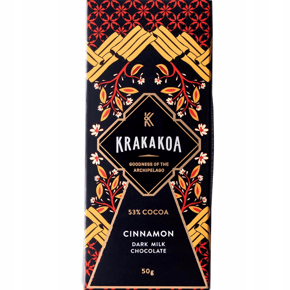 2x Krakakoa čokoláda mléčná se skořicí 53% 50 g