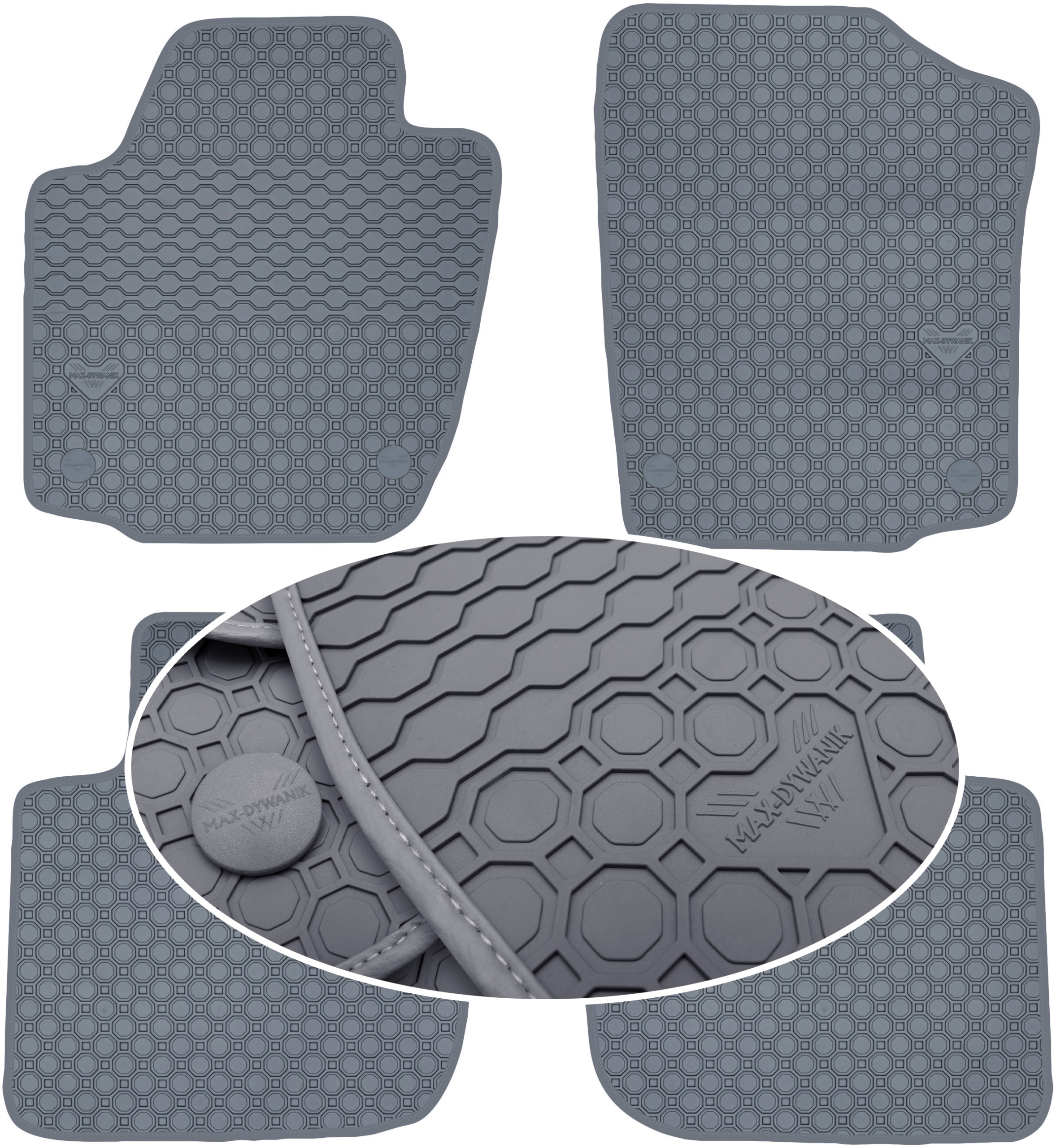 Seat Toledo IV 2012-2018 Sivé podlahové rohože