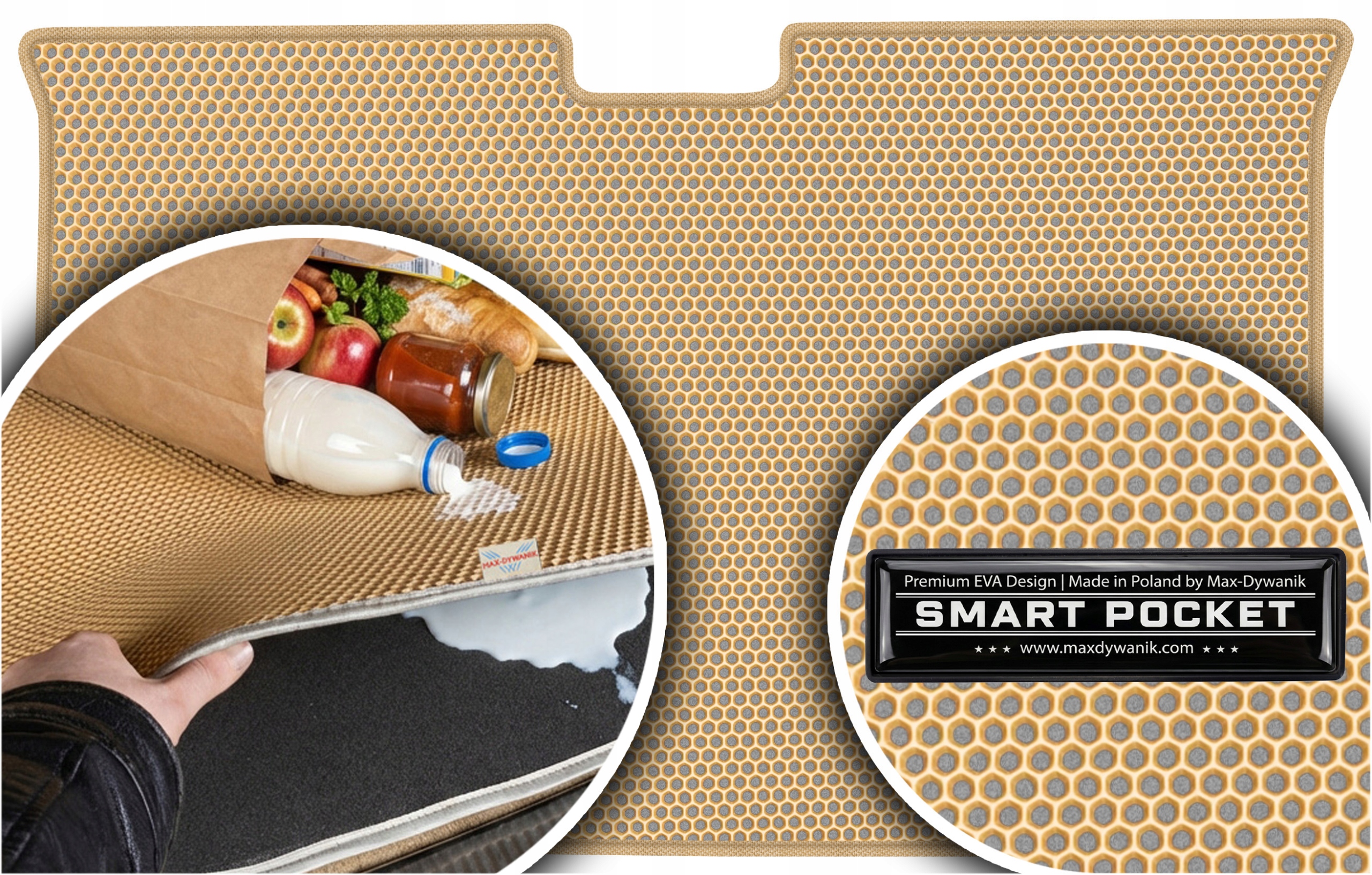 Daihatsu Move I Minivan 1997-1999 Vložka do kufru Eva Smart Pocket Béžová