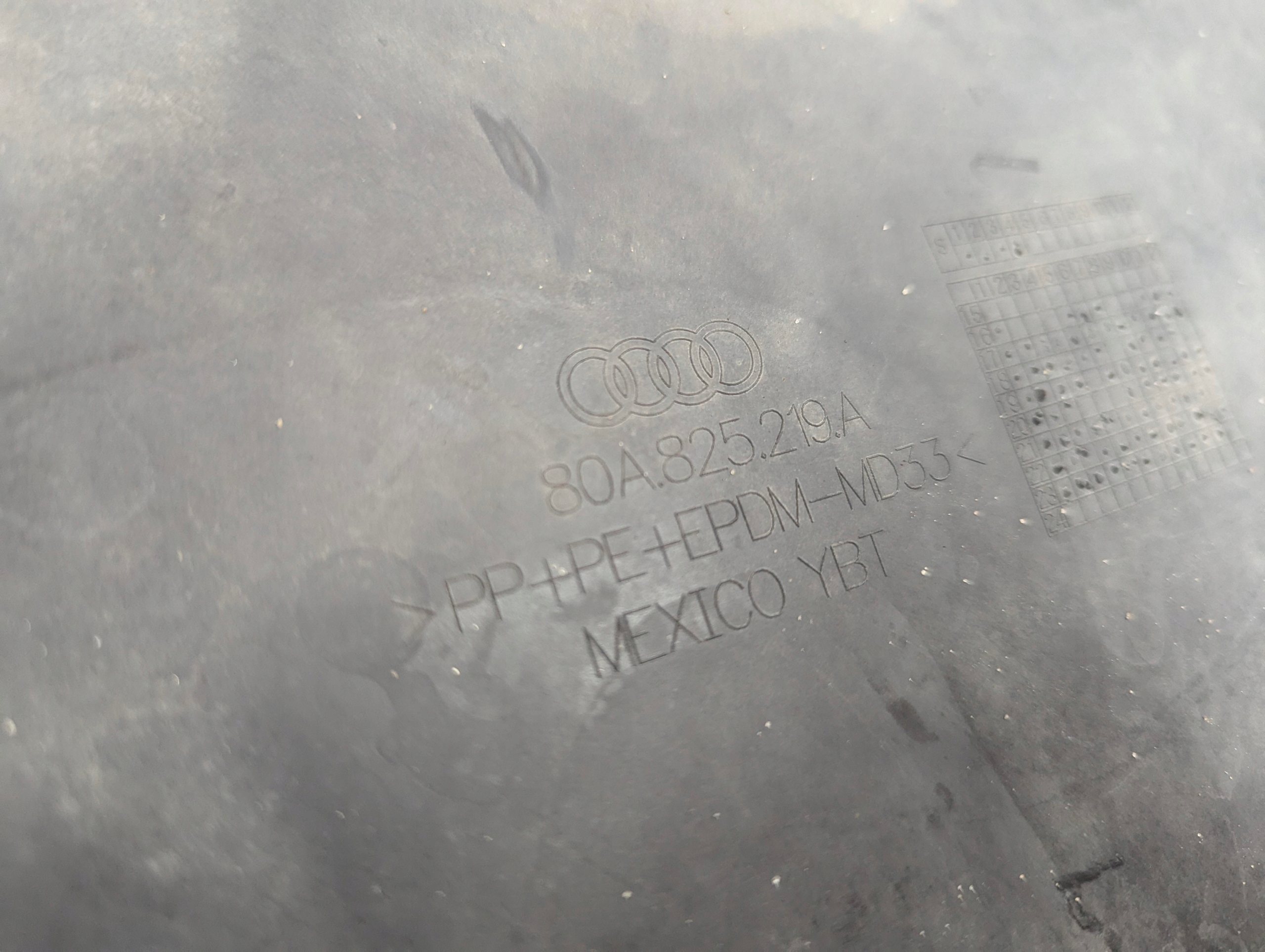 PŁYTA OSŁONA PODWOZIA LEWA AUDI Q5 II LIFT 80A825219A Producent części Audi OE