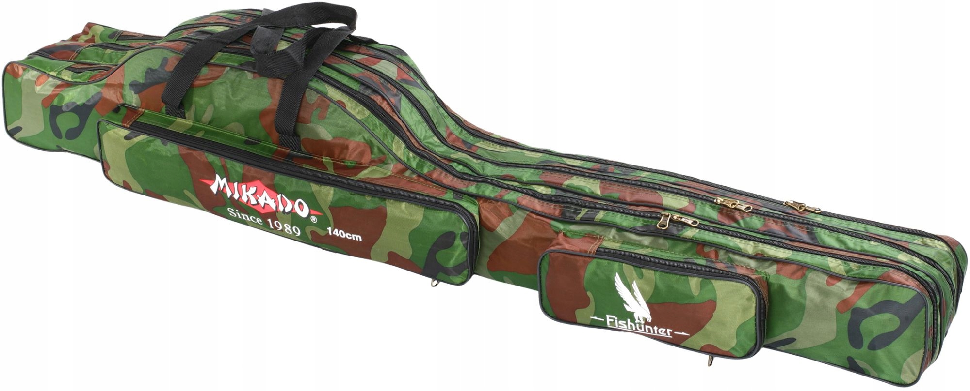 POKROWIEC WĘDKARSKI MIKADO 3 KOMORY CAMO 140cm