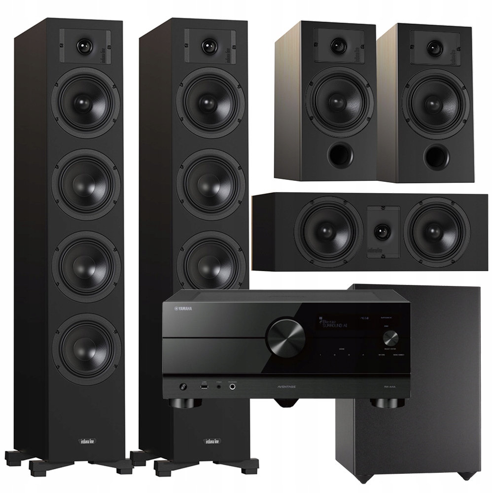 Indiana Line Diva 6 3 7 Basso 880 Yamaha RX-A4A Aventage Set 5.1