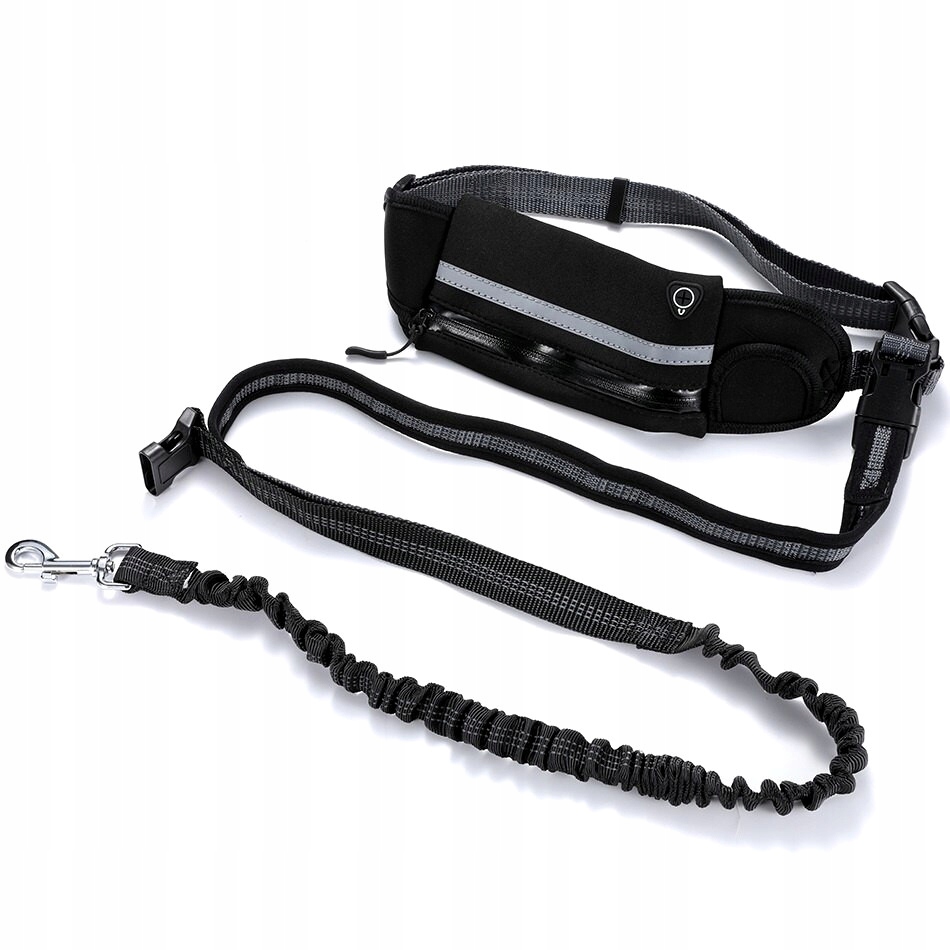 SASZETKA BIODROWA SMYCZ DO BIEGANIA Z PSEM JOGGING