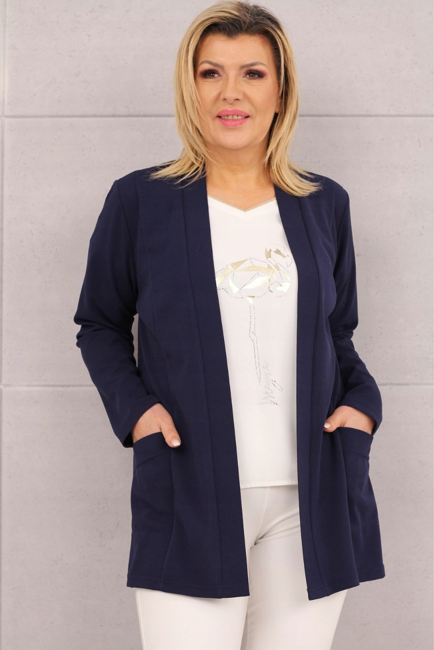 GŁADKA NARZUTKA ELEGANCKA LUŹNA POLSKI PRODUCENT DUŻE ROZMIARY Rozmiar 4XL