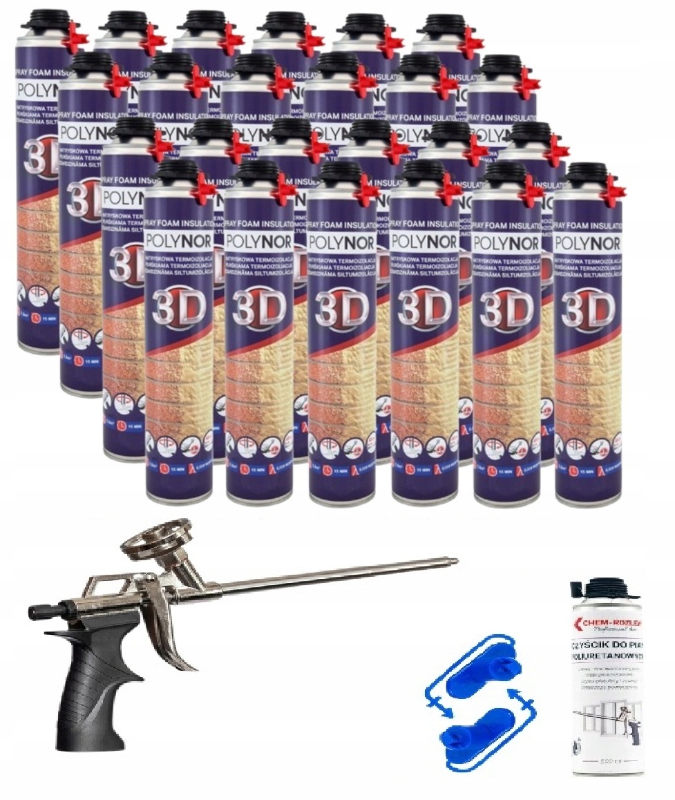 Polynor 3D izolace stříkací pěna pur Zateplení Podkroví Garazu