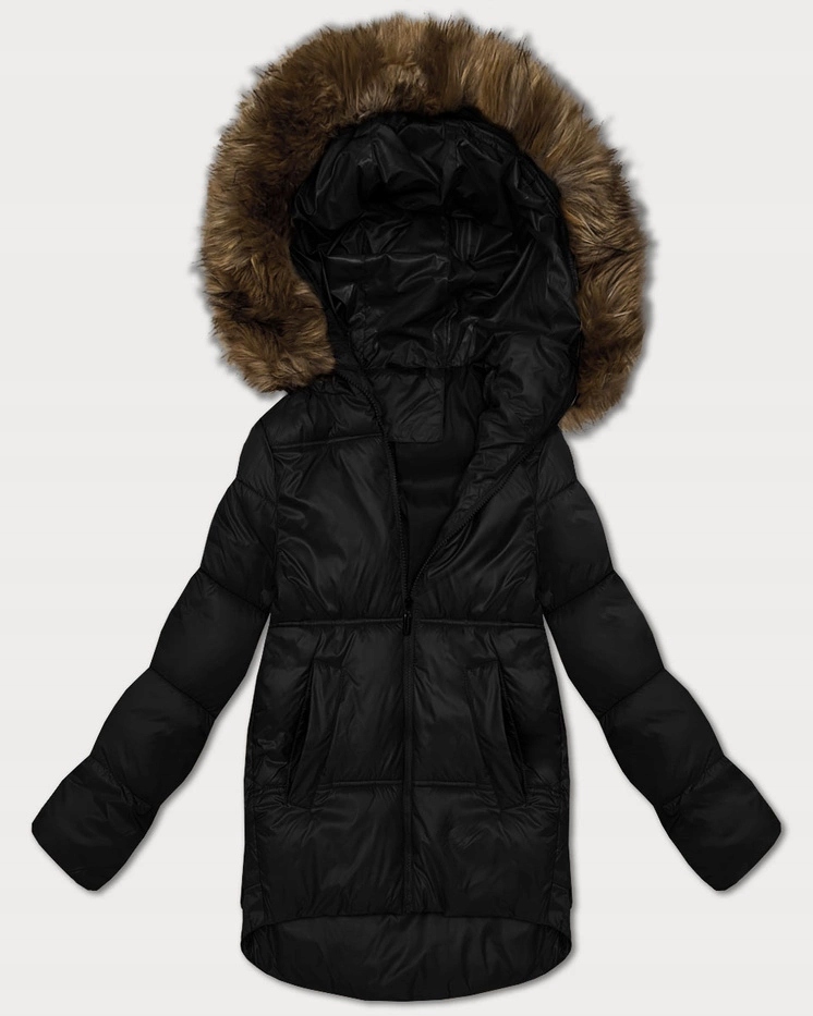 Přechodová Bunda Kapuce B8280 Černá S (36)