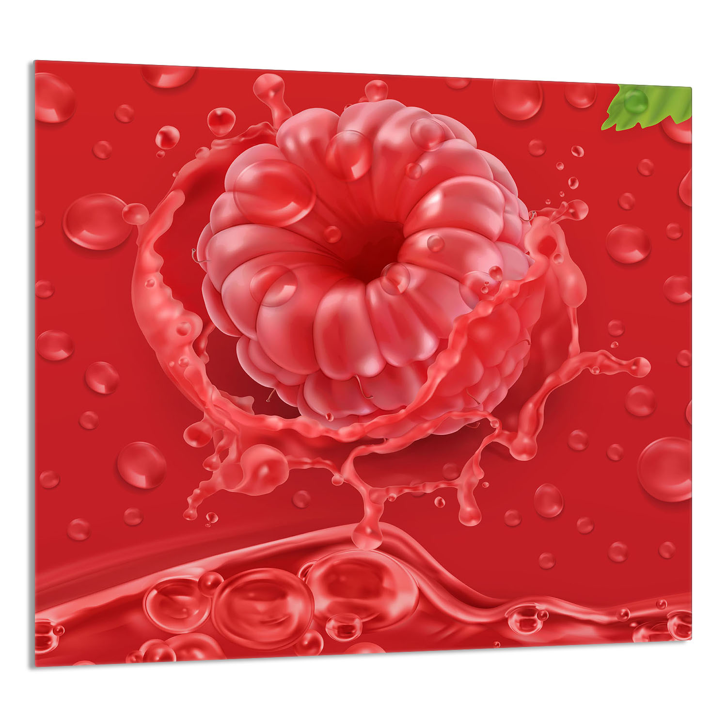 Skleněný Panel Do Kuchyně 65x60 Malina Tvrzené Sklo