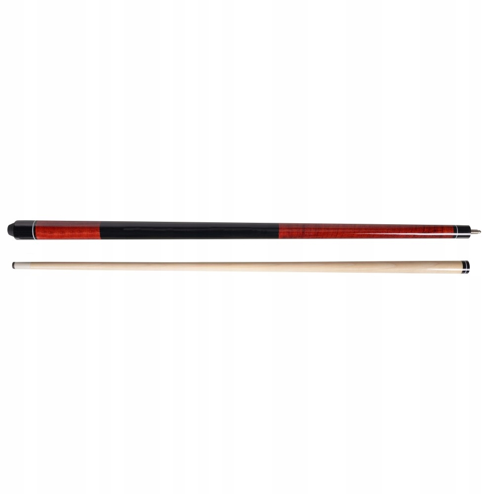Dwuczęściowy klonowy kij bilardowy Pool First Czerwony 145 cm tip 13 mm
