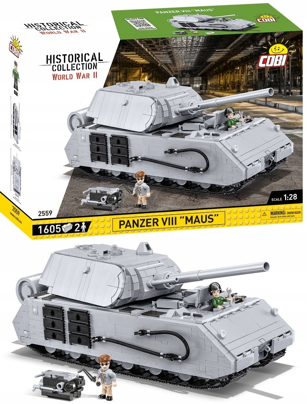 

Klocki Cobi 2559 Legendarny Czołg Panzer VIII Maus