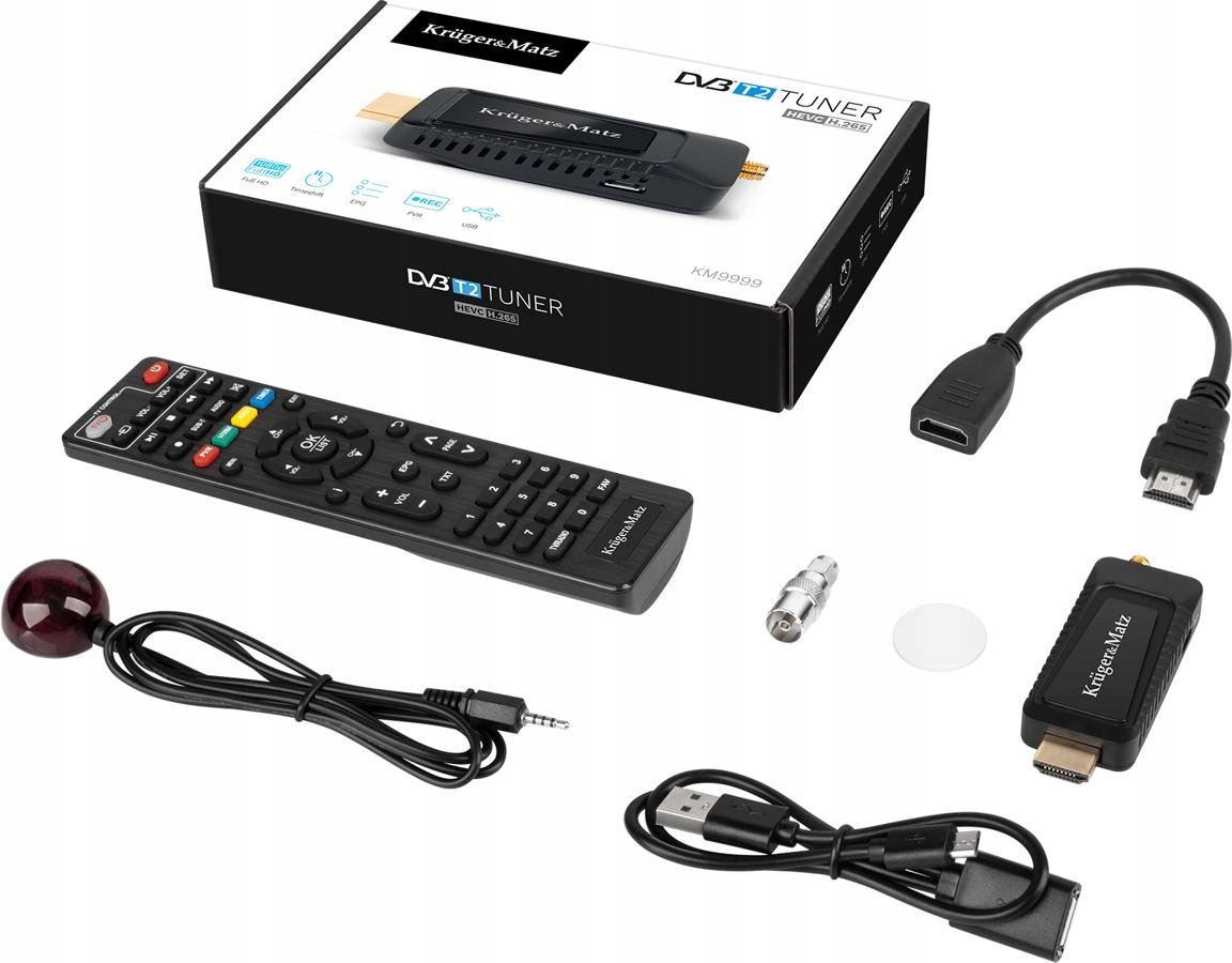 Dekoder telewizji cyfrowej DVB-T2 HEVC H.265 Mini EAN (GTIN) 5901890075862