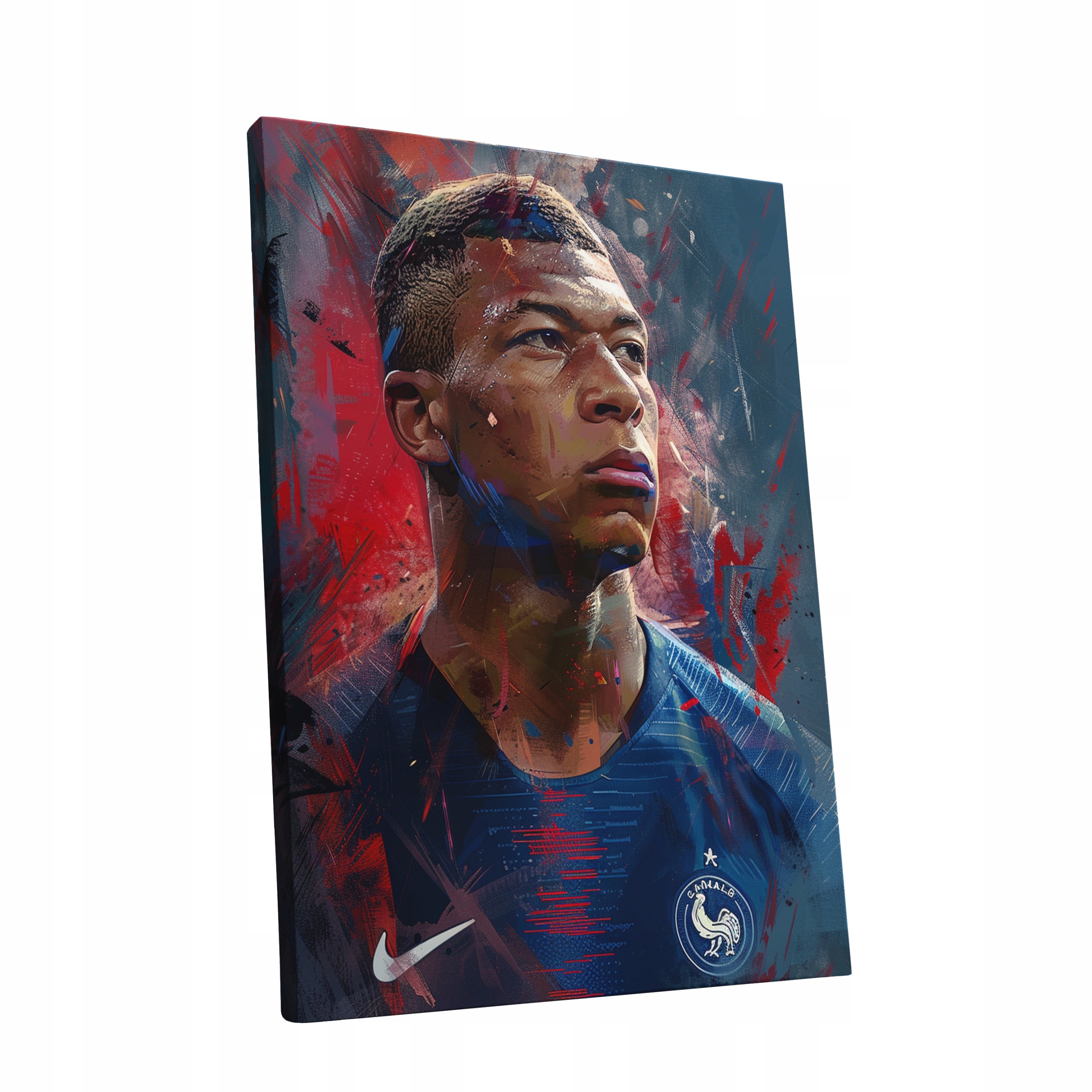 Obraz na plátně Portrét Kylian Mbappé do domu obývacího pokoje dárek 90x120