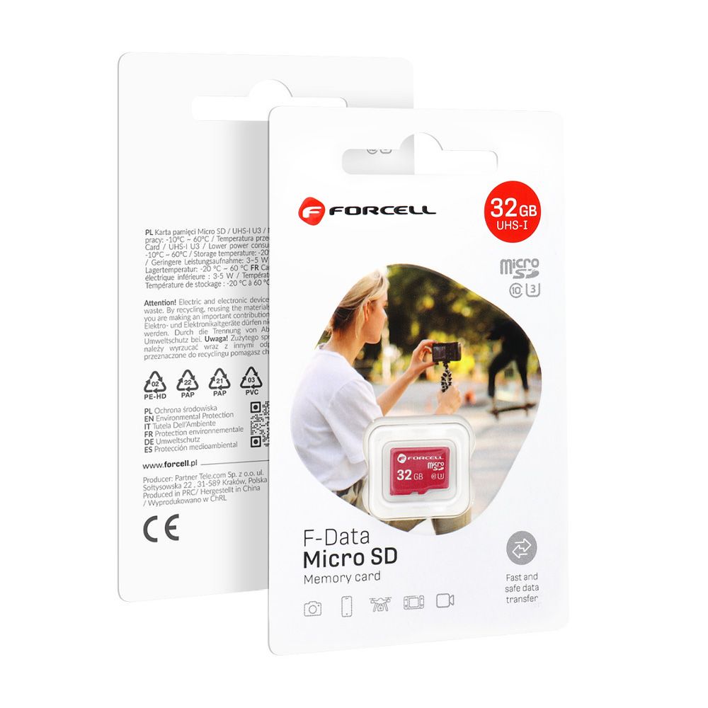 Forcell F-data Karta Pamięci 32 Gb Micro Sd Class 10 U3 Uhs-i