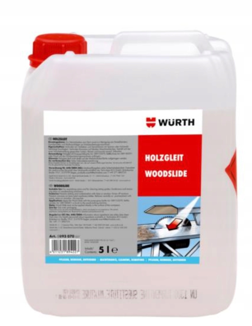 Skluzový přípravek Holzgleit Wurth 5 l