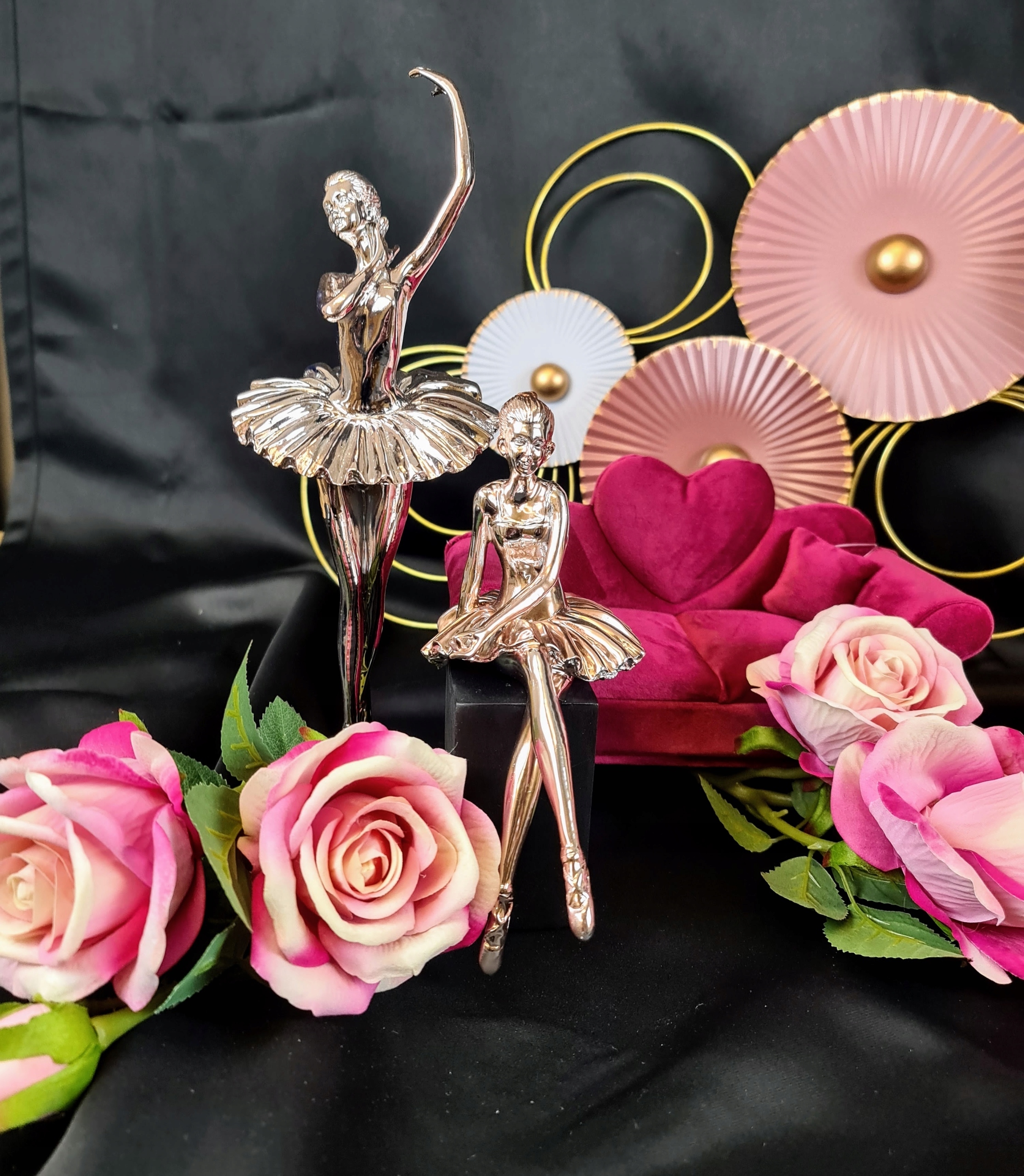 SZKATUŁKA NA BIŻUTERIĘ SOFA CIEMNY RÓŻ Marka Art-Pol