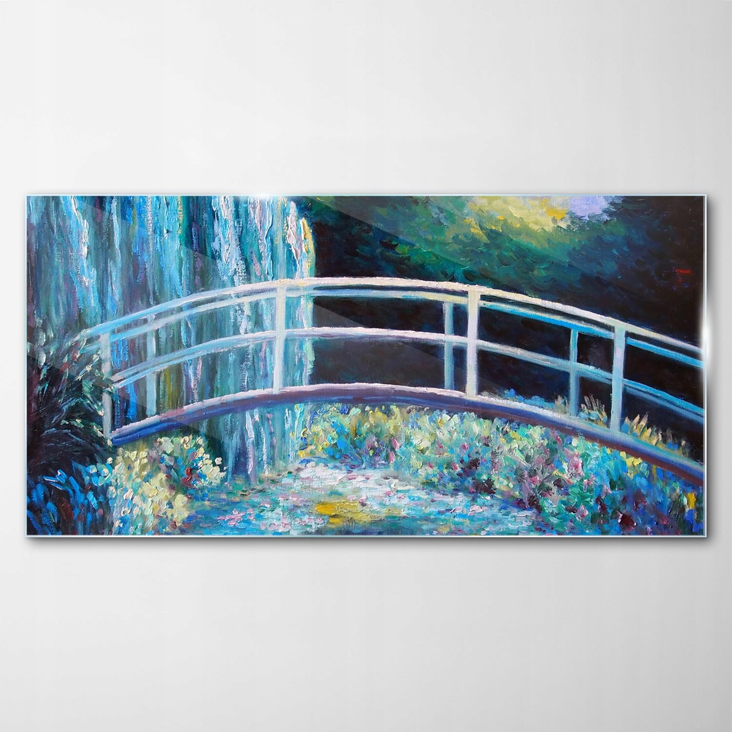 Tvrdený sklenený obraz Most mincí Umenie 100x50