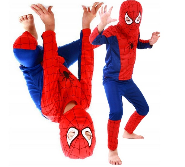 Strój SPIDERMAN Kostium BAL KARNAWAŁ 122-128cm L