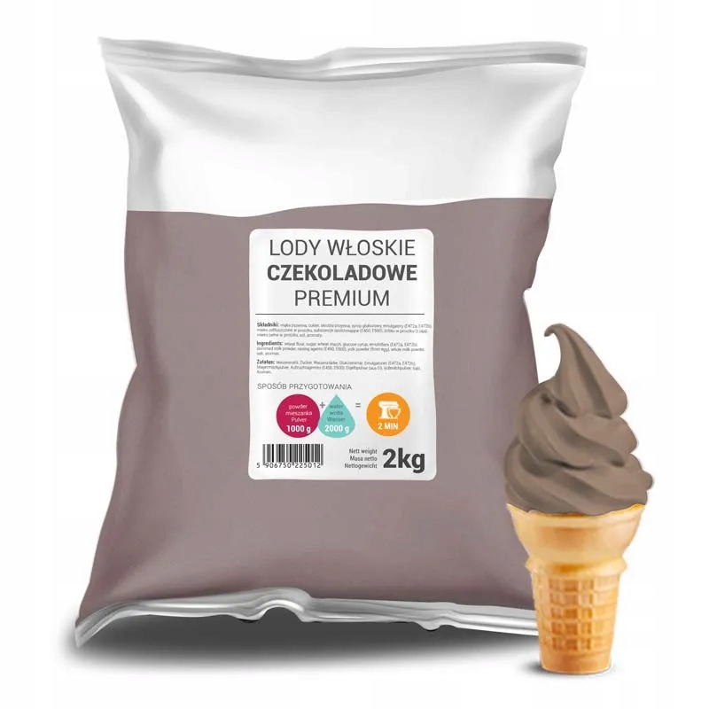 Lody włoskie czekoladowe Baza do lodów Premium