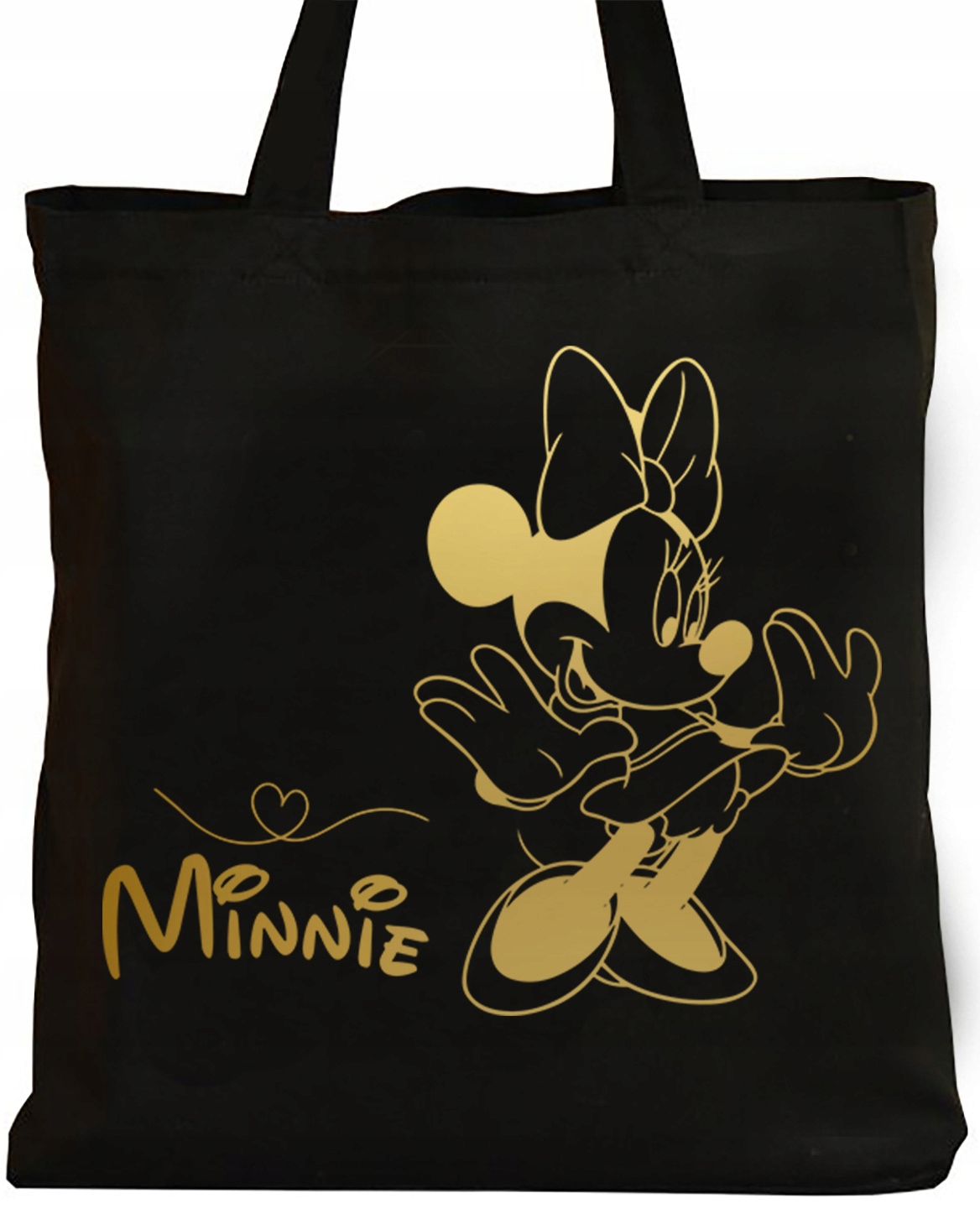 CZARNA TORBA NA ZAKUPY MYSZKA MINNIE DISNEY NA PREZENT UPOMINEK WYBÓR WZORU
