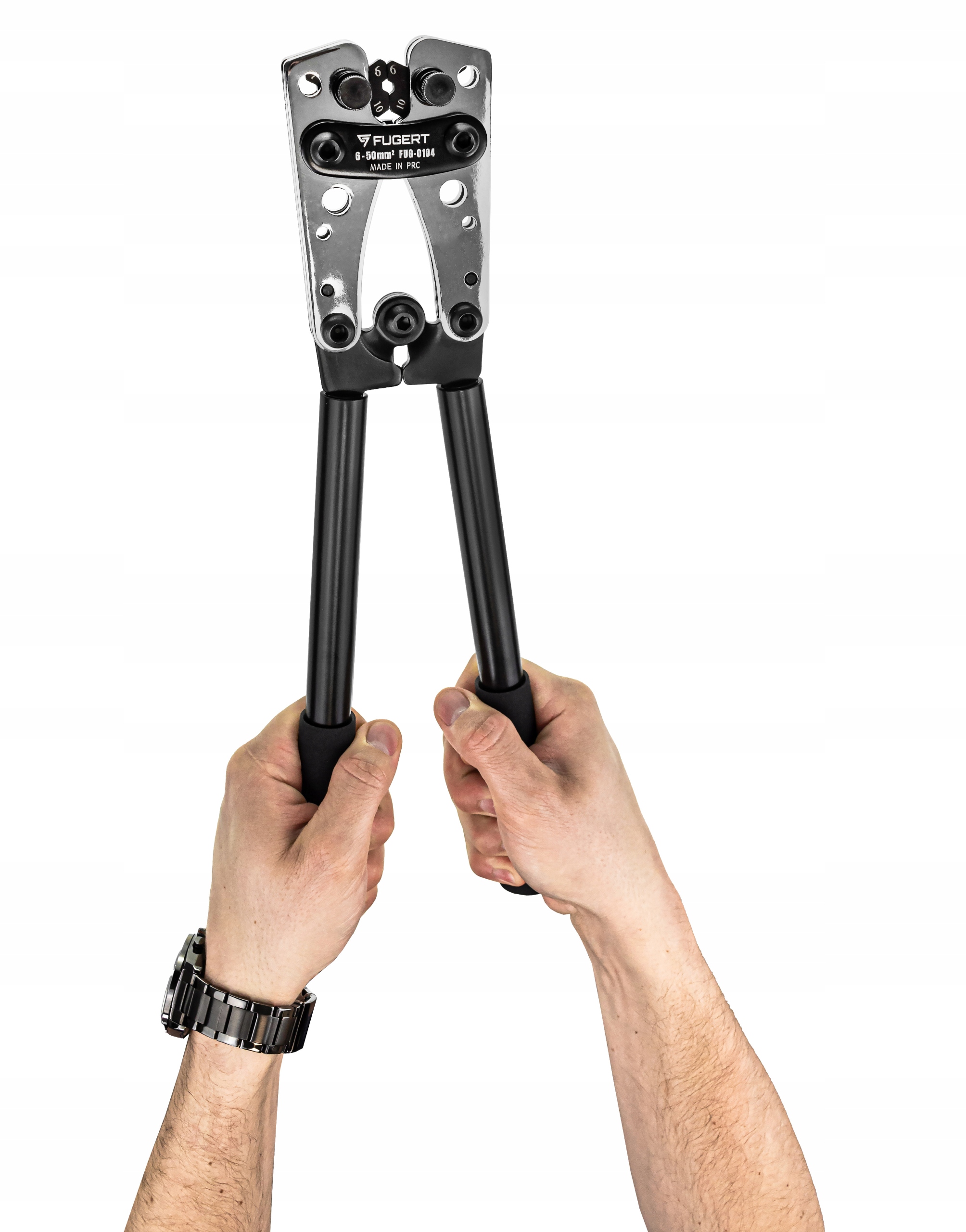 ZACISKARKA DO TULEJEK ZACISKARKA DO KABLI KONEKTORÓW PRZEWODÓW PRASKA 6-50 Model Zaciskarka praska do kabli tulejek konektorów
