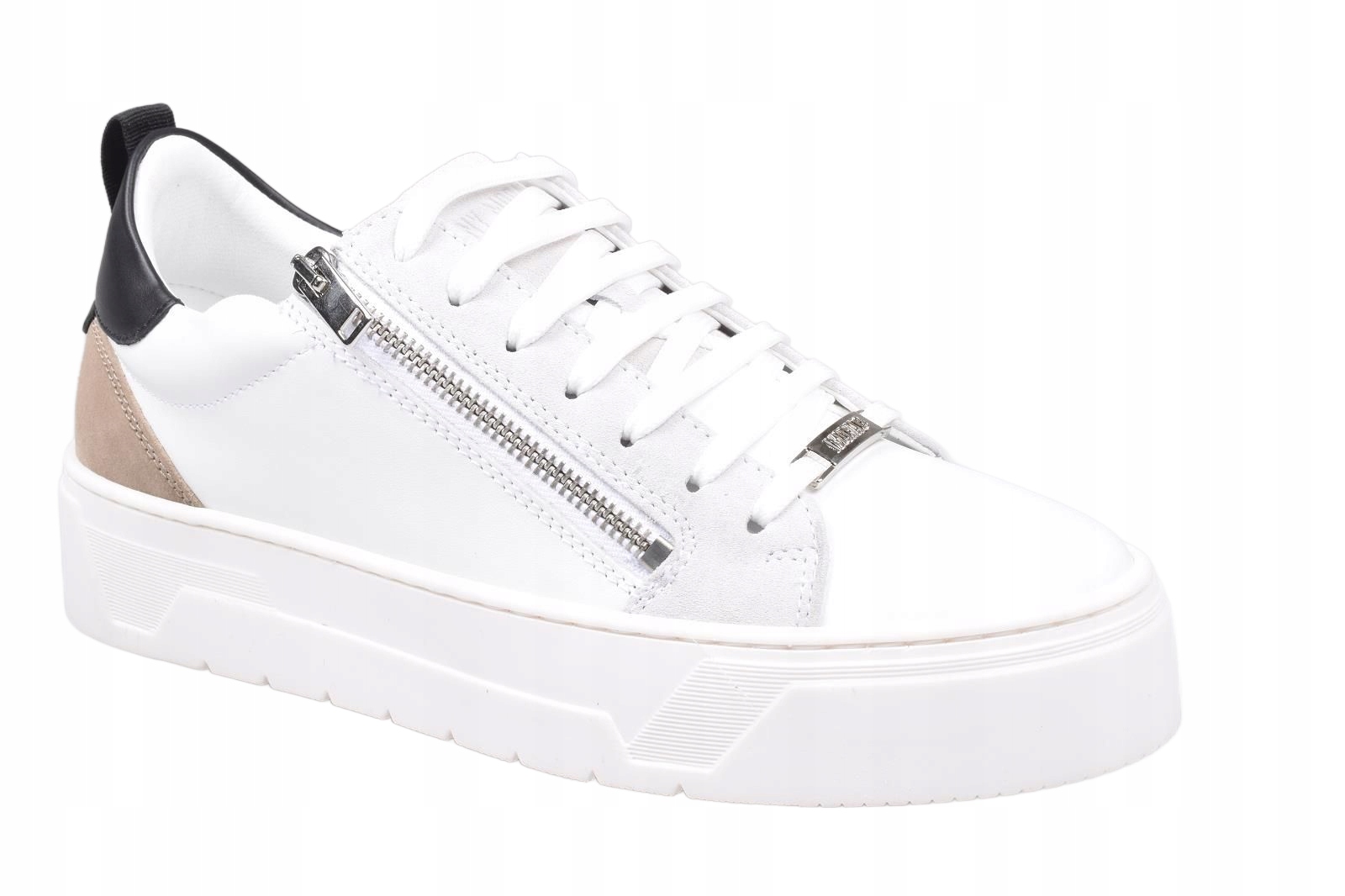 Antony Morato Bílé Semišové Sportovní Boty S Černou Vložkou 44 3EA