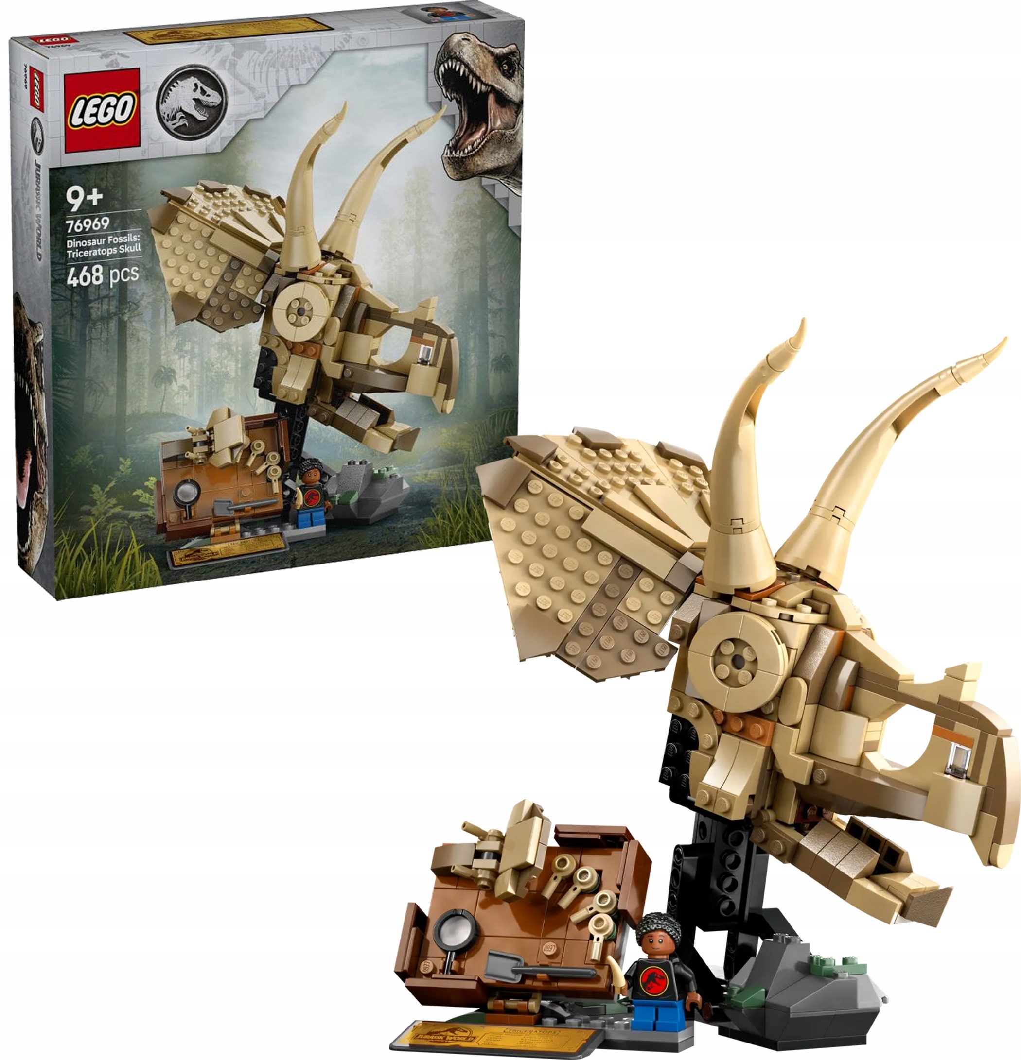 Lego Jurský svět 76969 Kostry dinosaurů: Lebka Triceratopse
