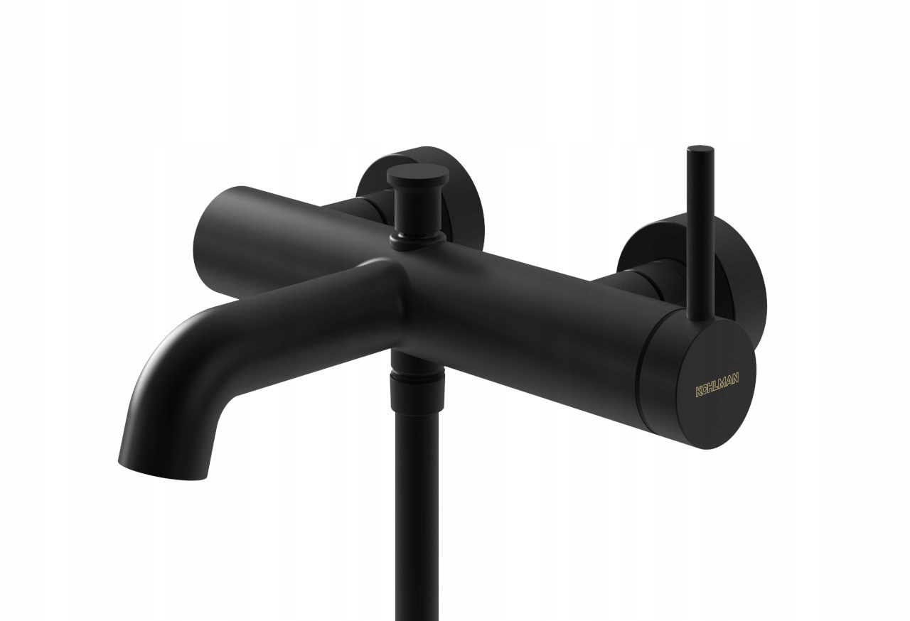 Nástenná vaňovo-sprchová batéria Kohlman Axel Black QW110AB