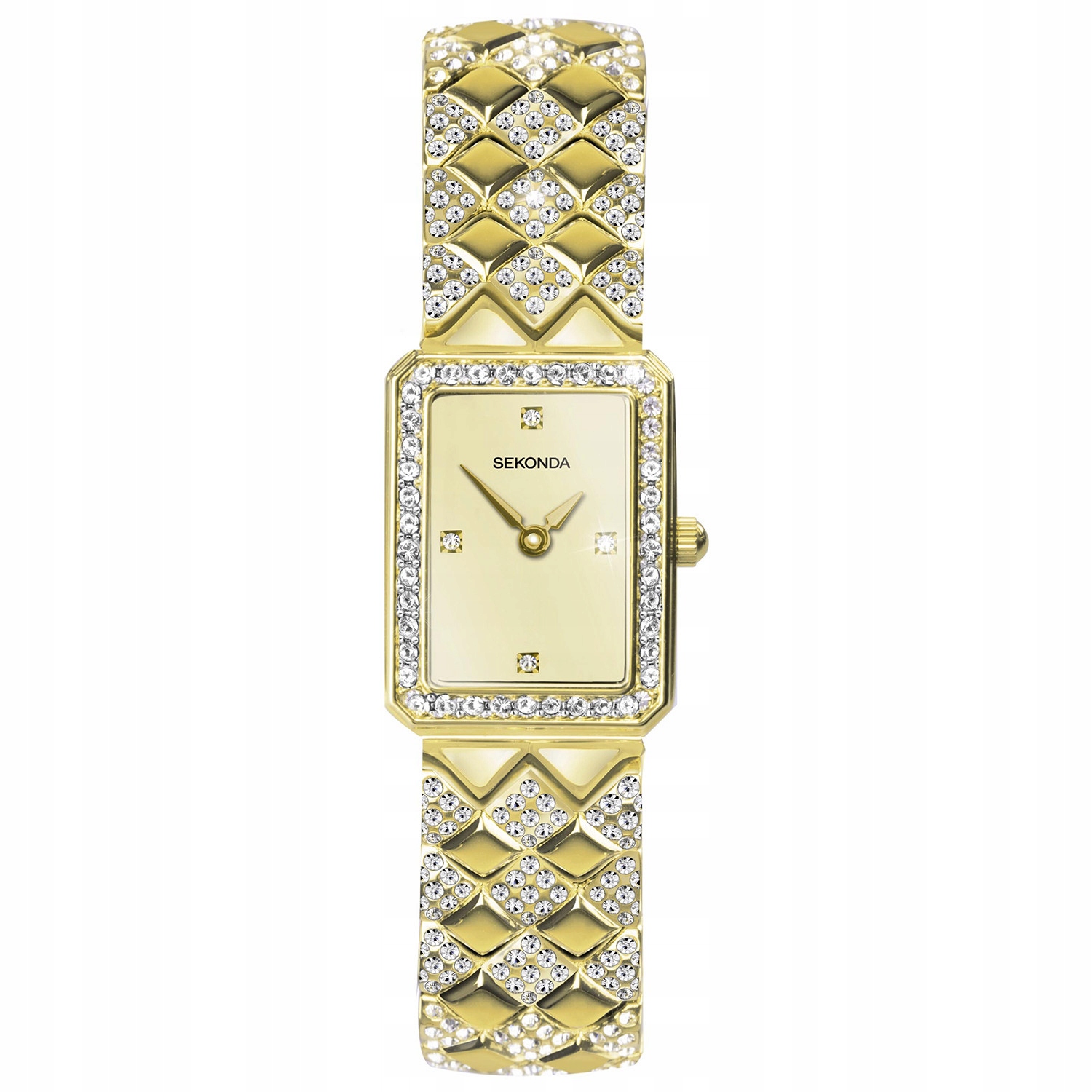 Dámské hodinky Sekonda 40513 Zirkony zlaté