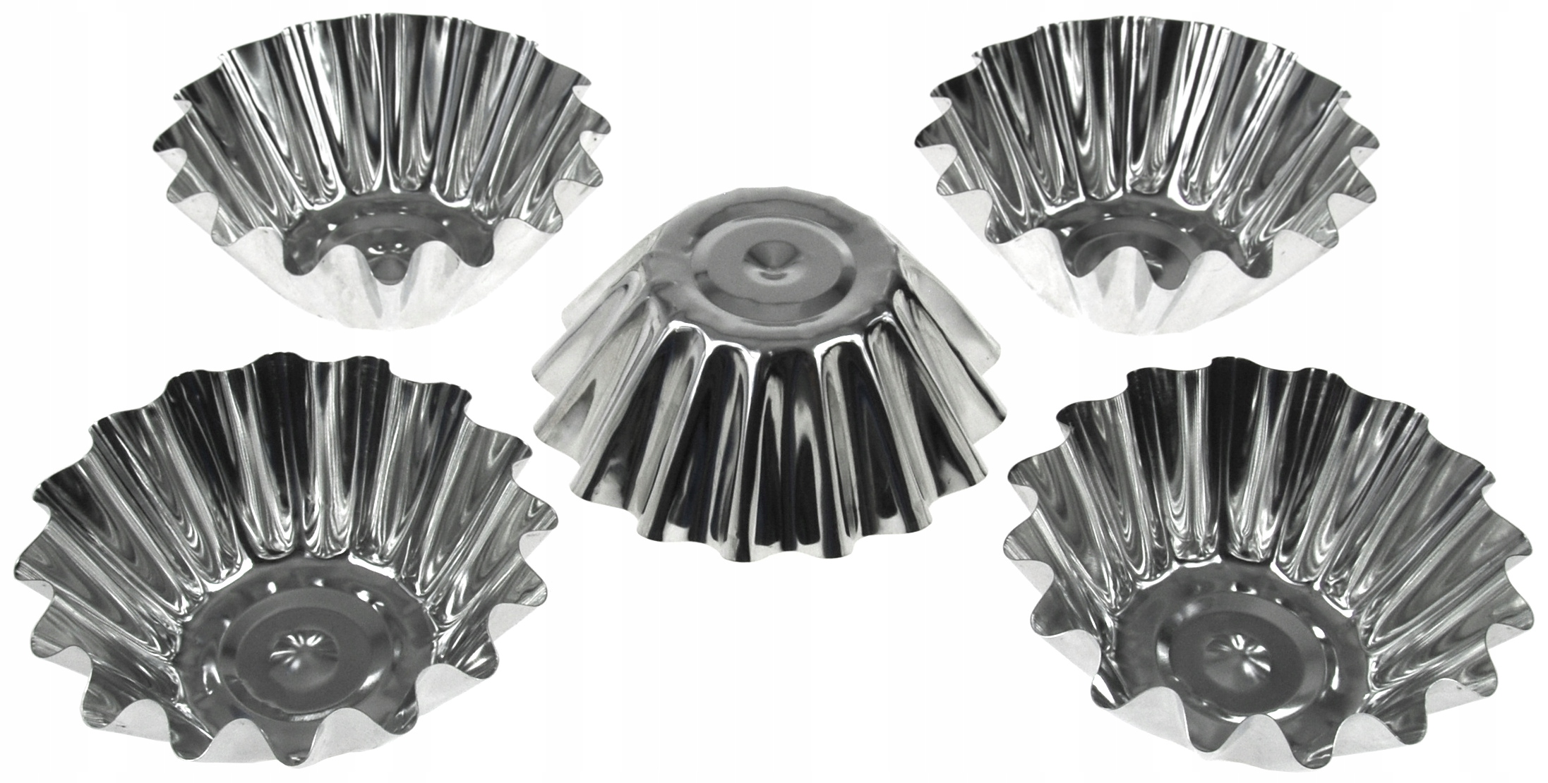 

Foremki Na Babeczki Muffinki 5 szt 110 mm Metalowe