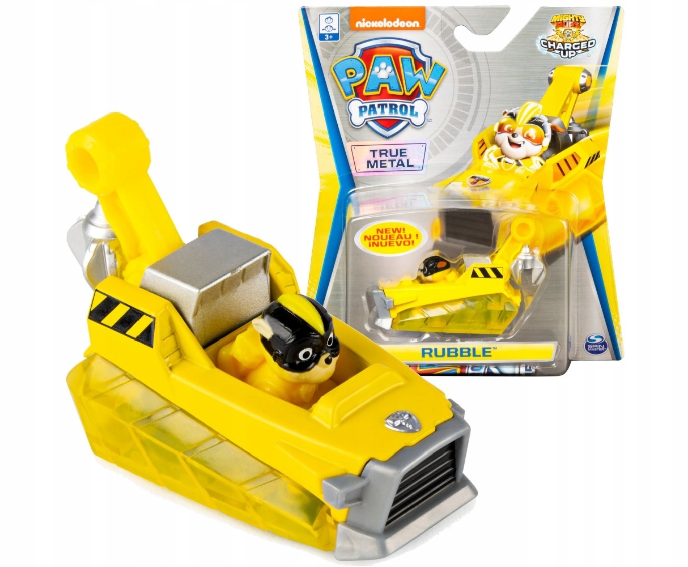 

Psi Patrol Rubble Auto Dźwig Metalowy Mighty Pups