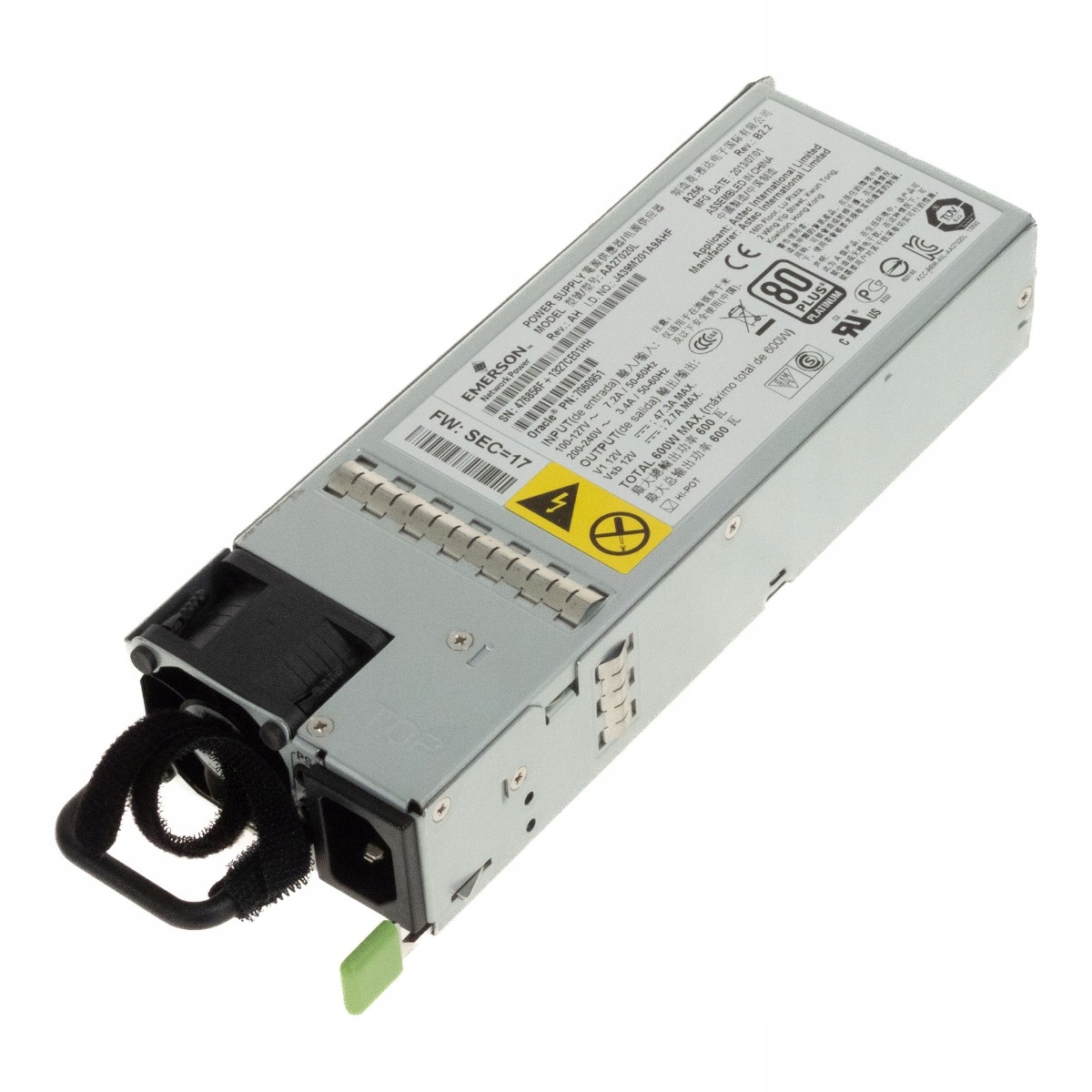 Sun Oracle 7060951 600W AA27020L X3-2 X4-2