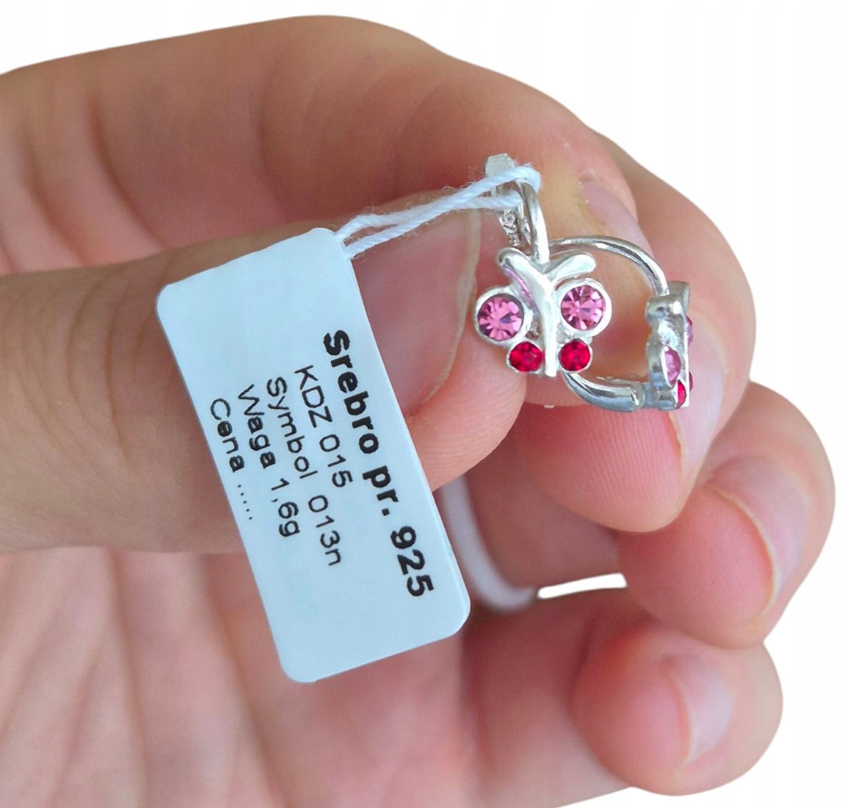 Stříbrné Náušnice Pro Holčičku Anglické Motýlky Motýli Ze Stříbra Pr 925