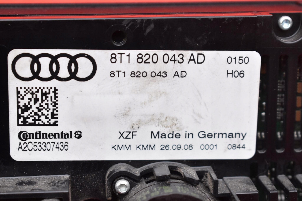 control panel air conditioning devices KLIMY 8T1820043AD AUDI A5 8T 07-11