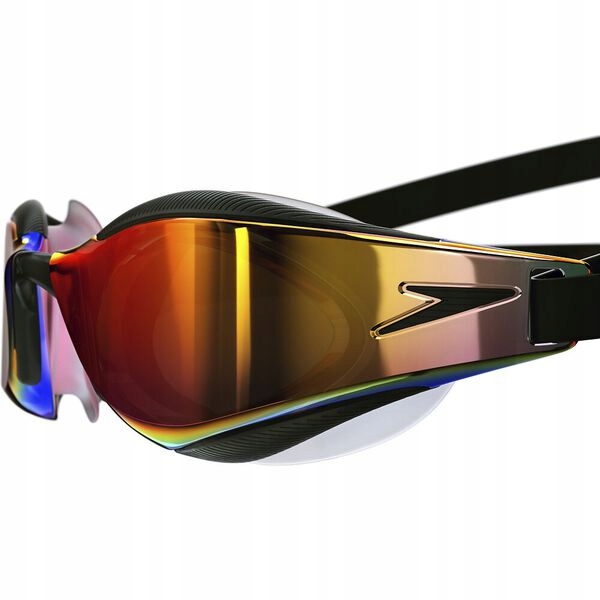Speedo Okularki Okulary Fastskin Hyper Elite Mirror Black Gold