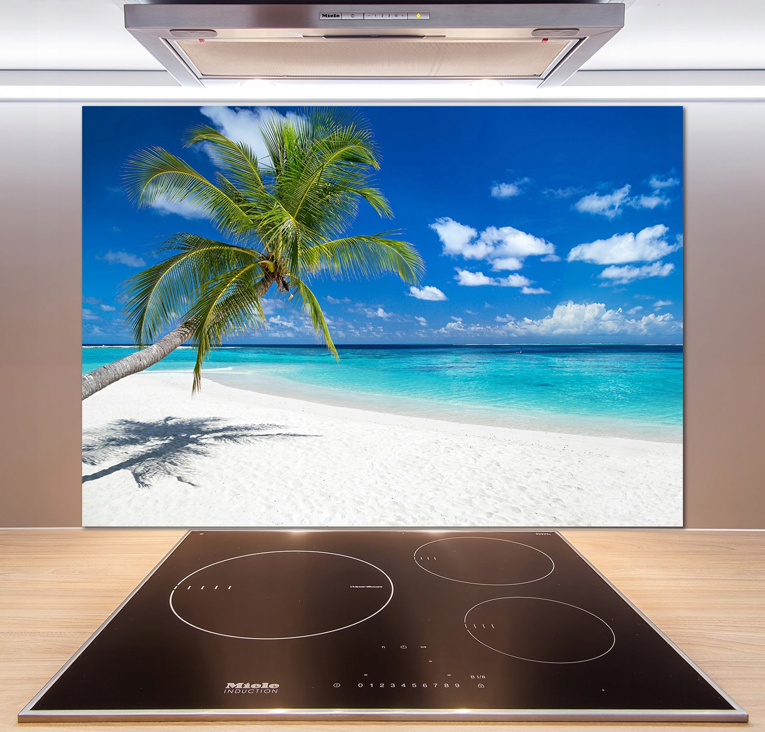 

Panel do kuchni Tropikalna plaża 100x70 cm + Klej
