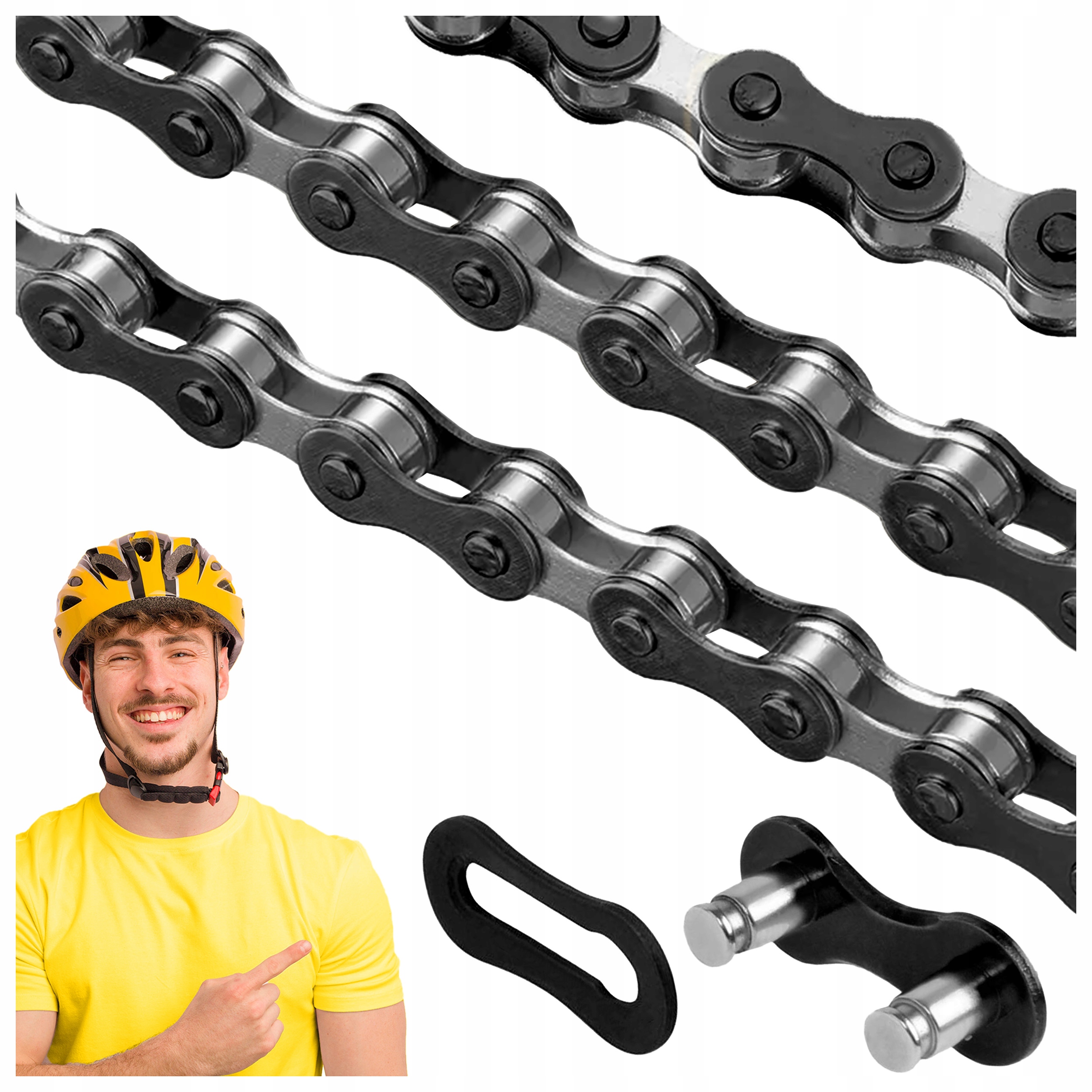 

Łańcuch Rowerowy 5-6-7 Rzędowy Z Zapinką 116 Ogniw