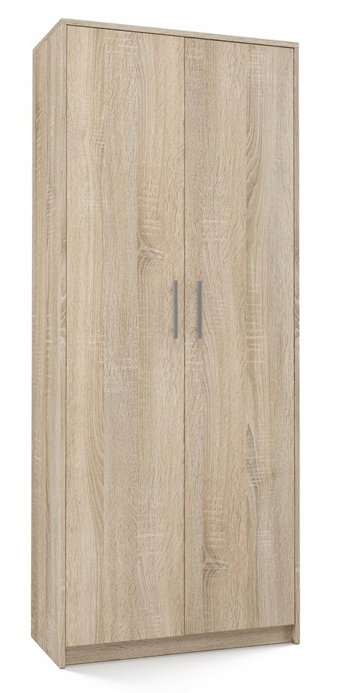 REGAŁ BIUROWY 74cm SZAFA PÓŁKI NA SEGRATORY DRZWI MEBLE BIURO DĄB SONOMA Wysokość mebla 180 cm