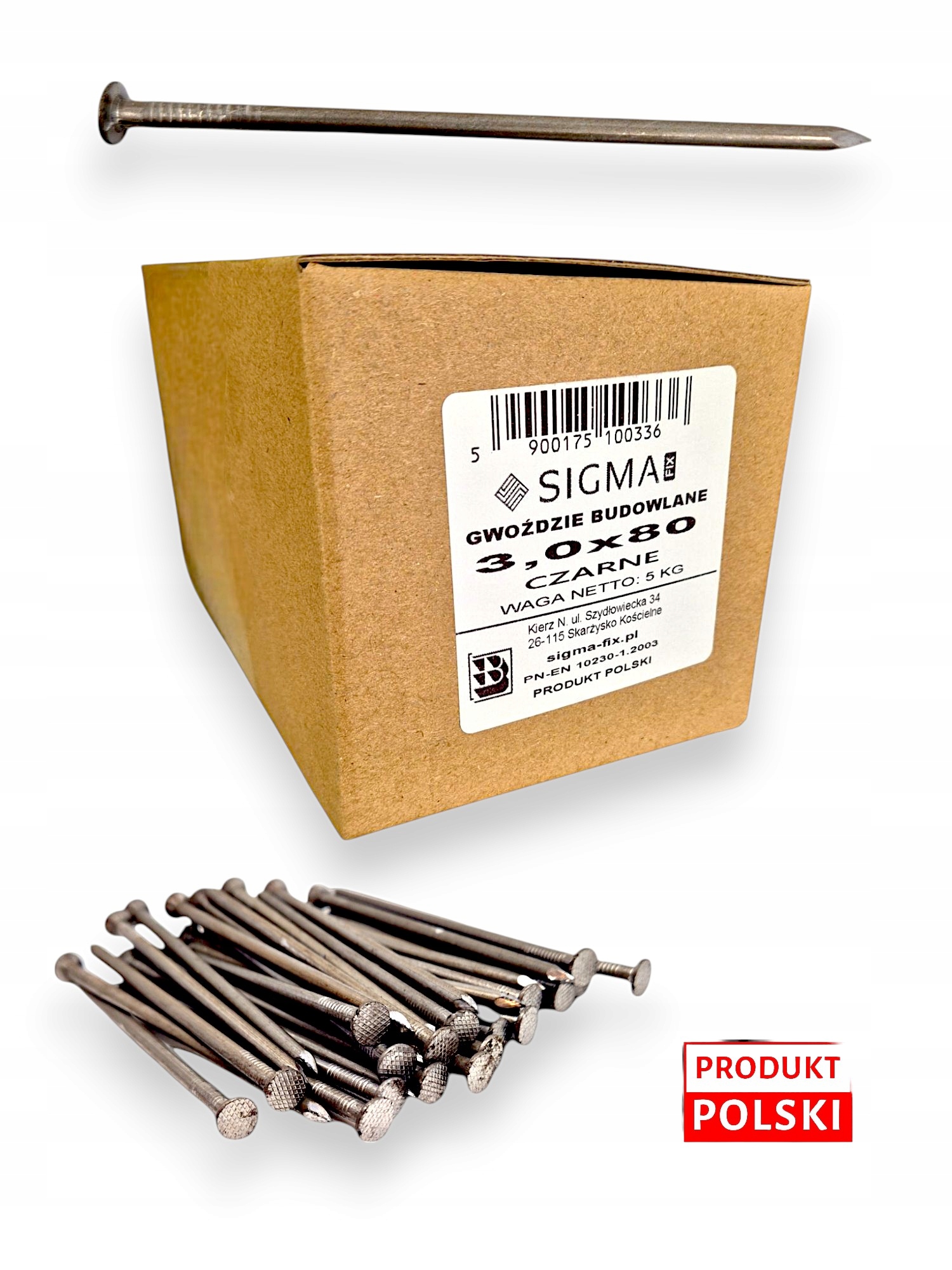 Gwoździe Budowlane 3x80 mm 3 cale 5 kg