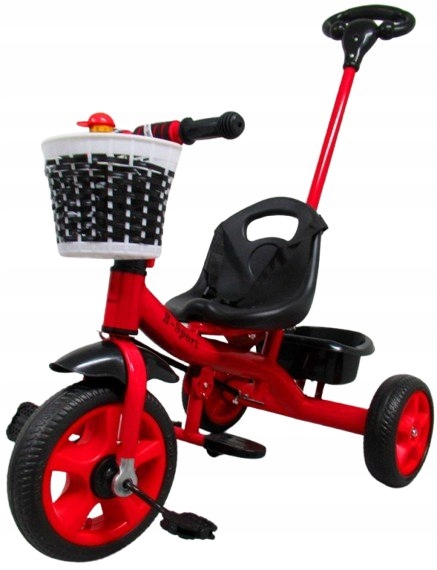 Rowerek Trójkołowy T8 czerwony z rączką Koła Eva Pchacz Ragil Sp. z o.o.