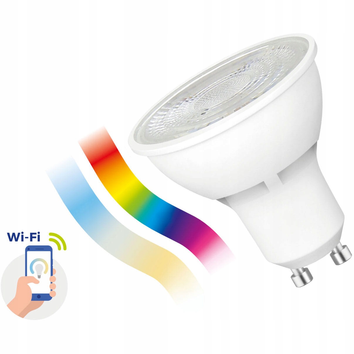 Żarówka LED GU10 4,5W RGB+CCT Smart WiFi BT TUYA Marka Spectrum SMART