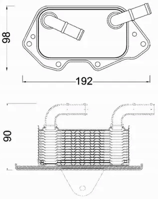 MAHLE CHŁODNICA OLEJU CLC 186 000S Producent części Mahle