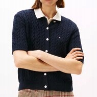 Svetr Tommy Hilfiger pletený klasický modrý L (nový)