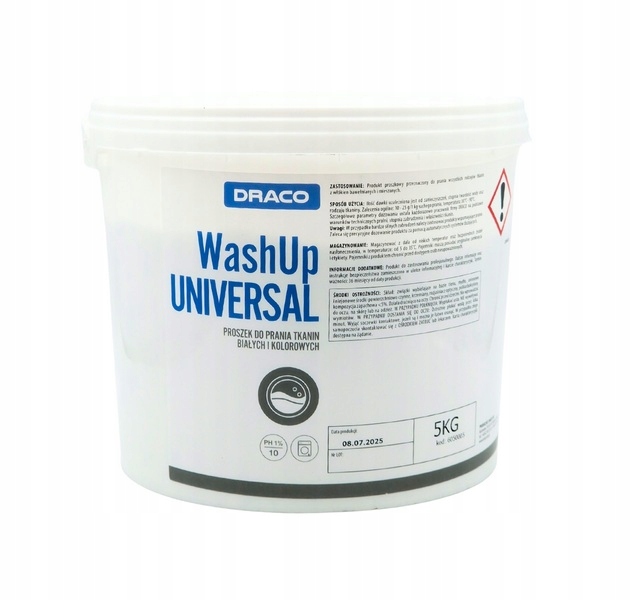 Levně Draco WashUp 5 kg Profesionální prací prášek pro mechaniky proti skvrnám
